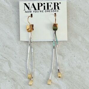 Gold and Silver Long Earrings